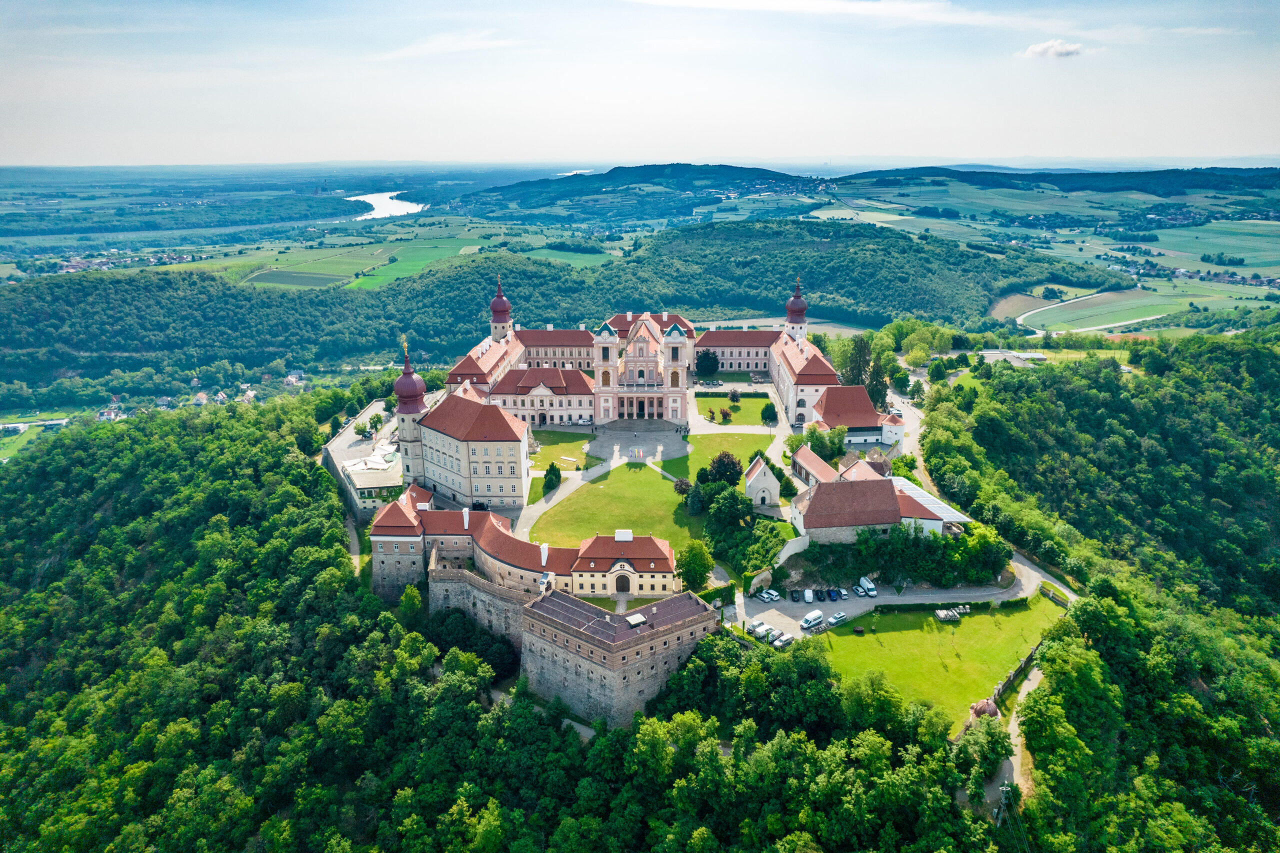 Drohnenfoto Stift Göttweig