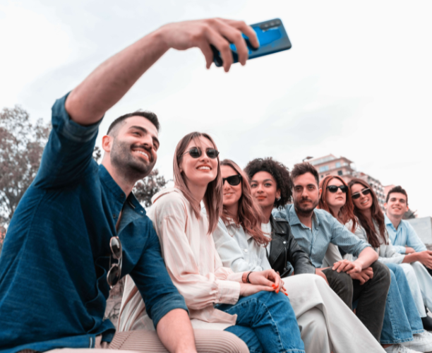 junge Menschen Selfie
